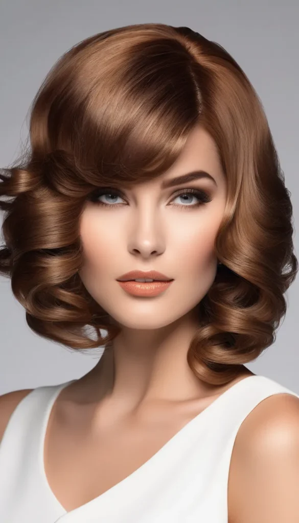 Retro Bob with Voluminous Curls