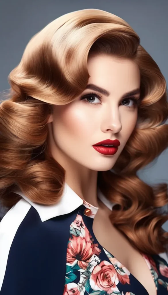 Retro Pin-Up Waves