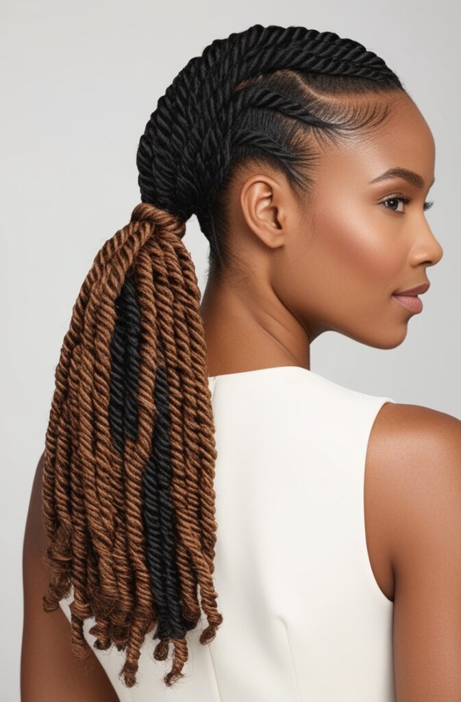 Senegalese Twist Ponytail