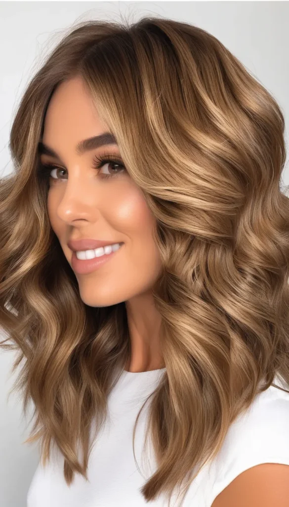 Shaggy Honey Bronde Waves