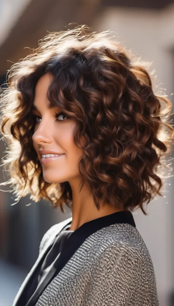 Short Hair with Scrunched Curls