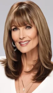 25 Hairstyles for Women Over 40 with Bangs