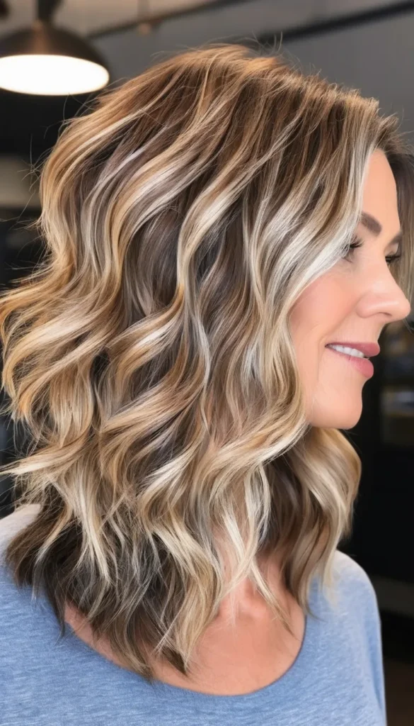 Shoulder-Length Messy Waves