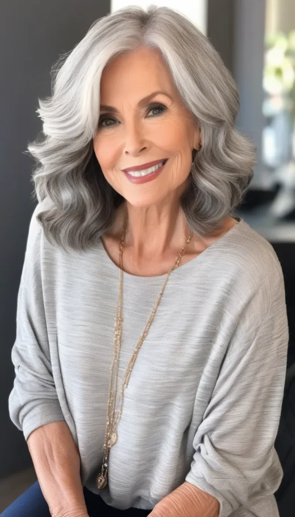 Silver Wavy Lob