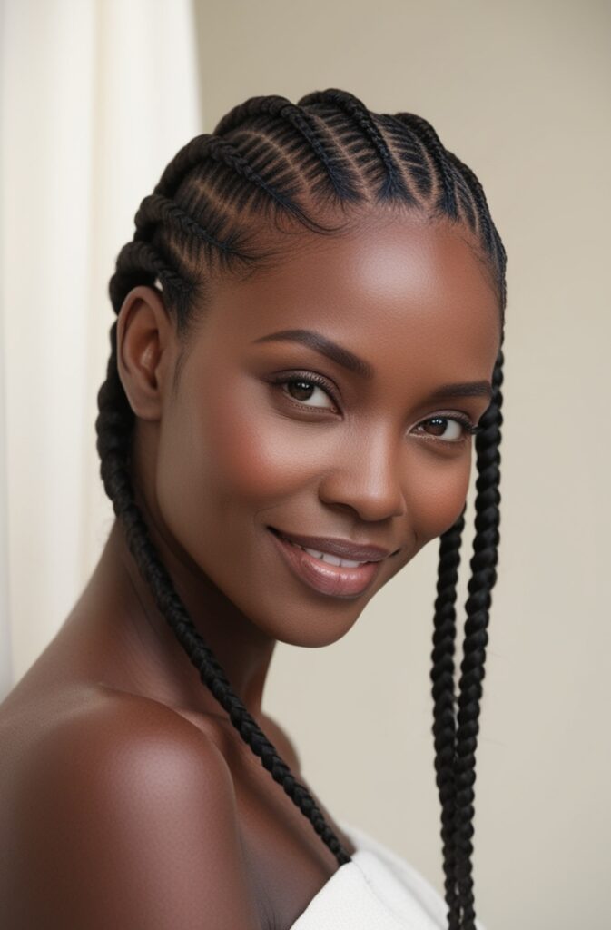 Simple Small Cornrows