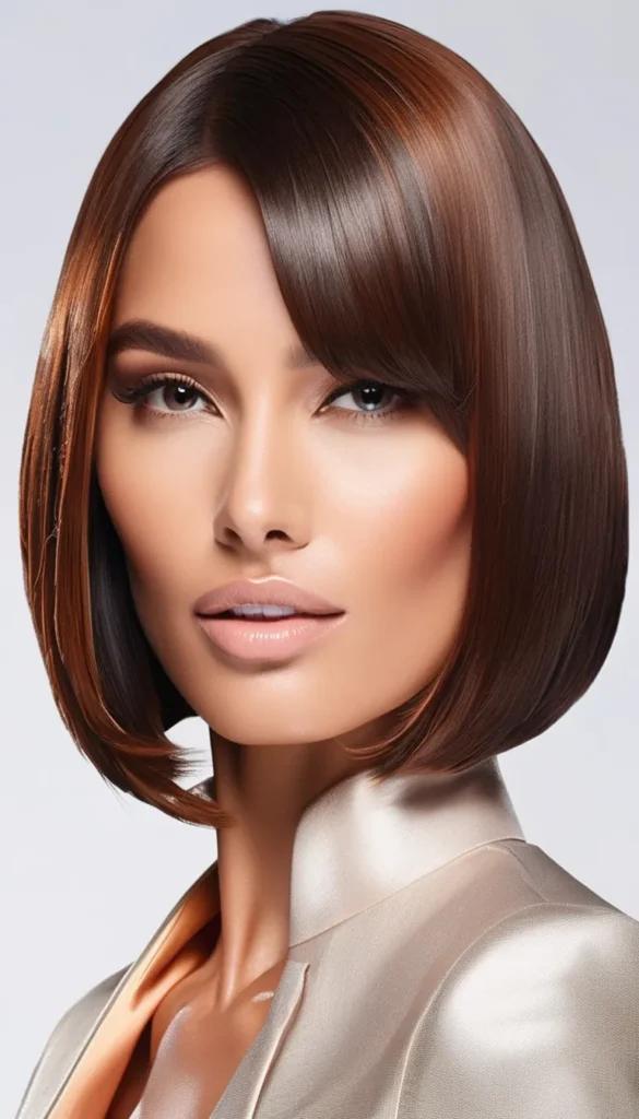 Sleek Wet Look Bob