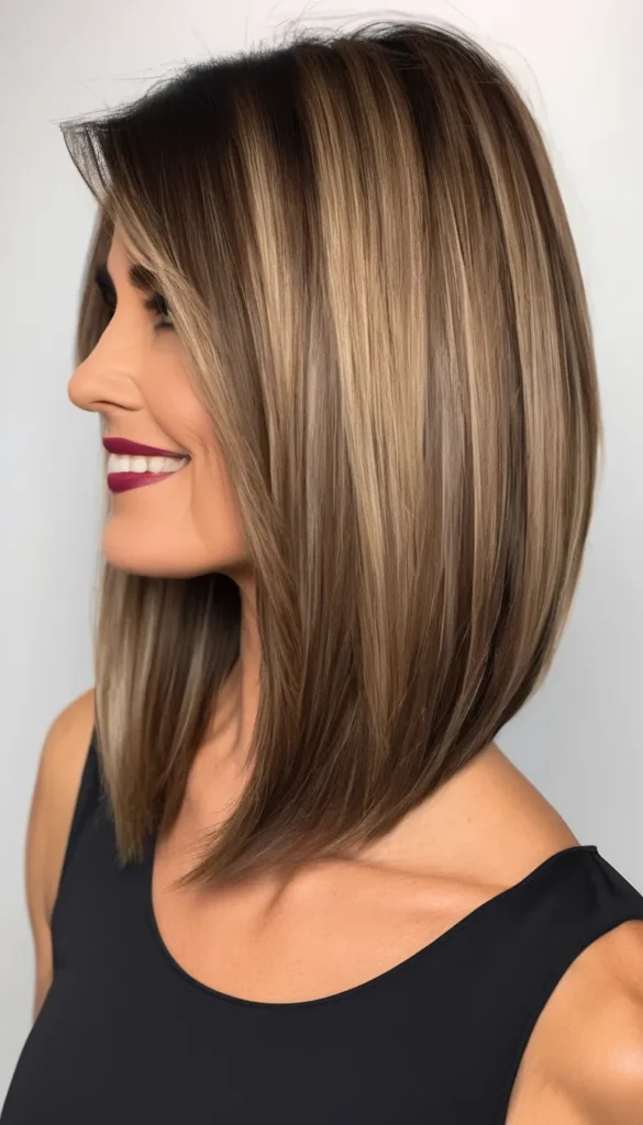 Straight Shoulder Length Cut