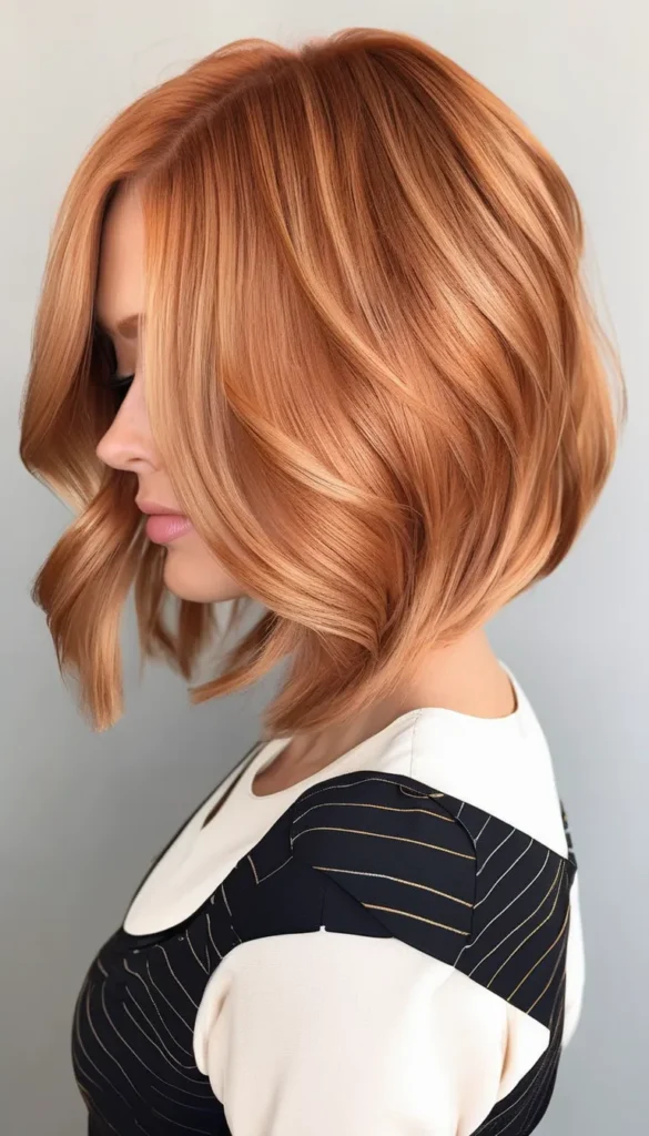 Strawberry Blonde Bob