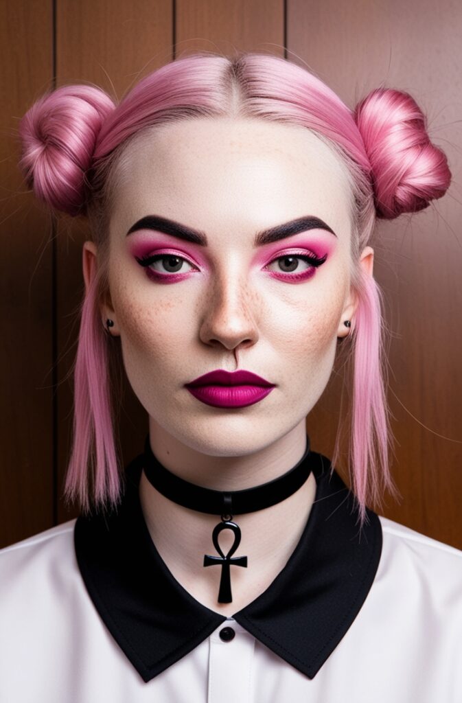 Strawberry Goth Hairstyle