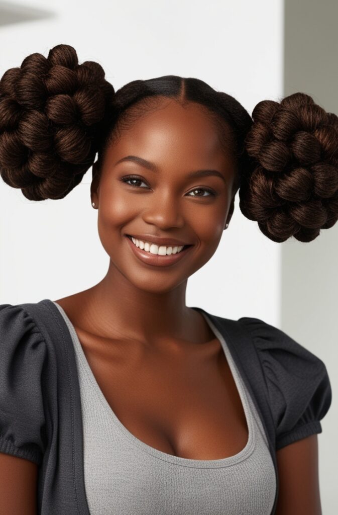 27 Best African Braid Hairstyle Ideas in 2025 24 Twisted Puffs