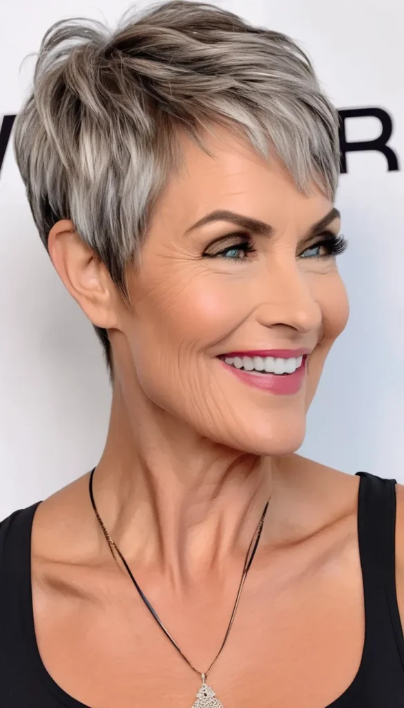 Very Short Pixie Cuts for Older Women