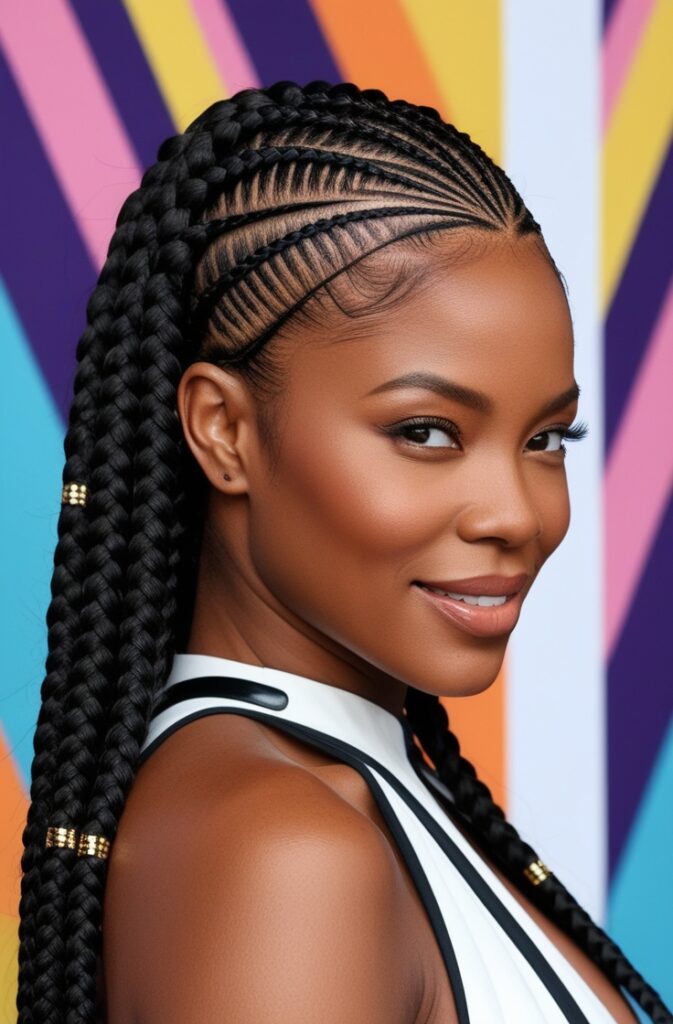 27 Best African Braid Hairstyle Ideas in 2025 21 Zigzag Braids - Hairstyle Buddy