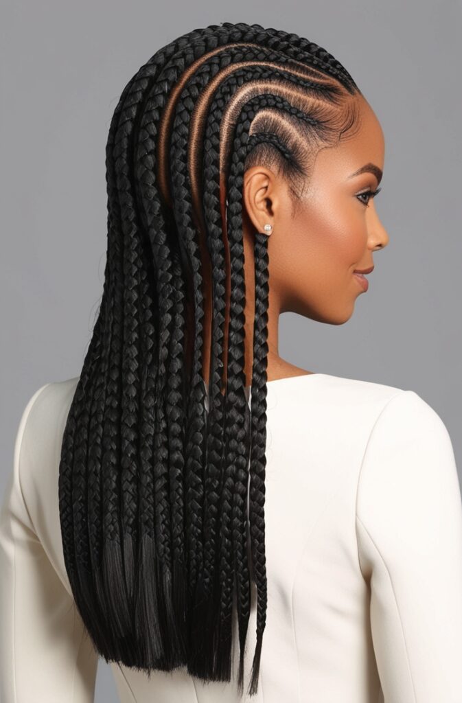 27 Best African Braid Hairstyle Ideas in 2025 1 Classic Box Braids