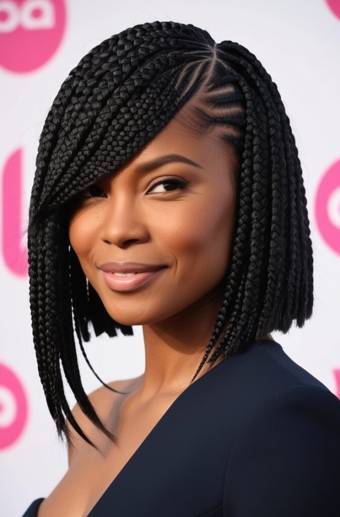 22 Best Bob Braids You Can Try in 2025 4 Asymmetrical Bob Braids