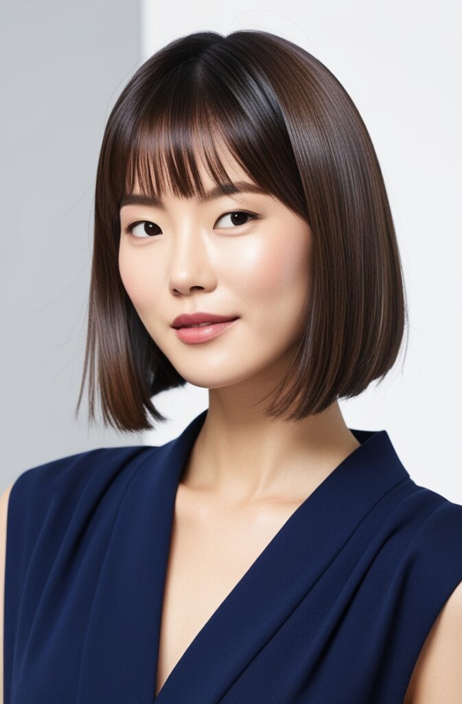 Blunt Bob with Wispy Bangs