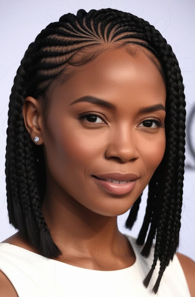 22 Best Bob Braids You Can Try in 2025 1 Box Braided Angled Bob