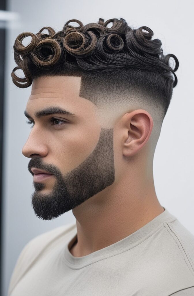 29 Curly Fade Hairstyles for Men in 2025 21 Curly Fade with Beard