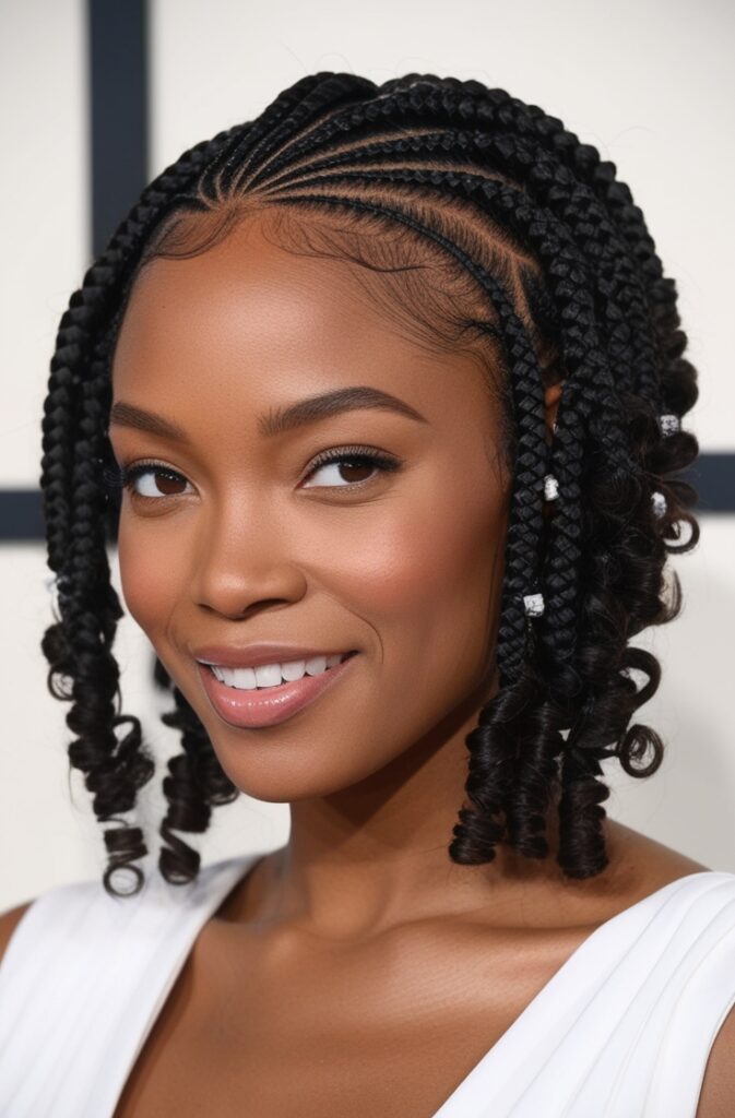 22 Best Bob Braids You Can Try in 2025 17 Micro Braids with Curls