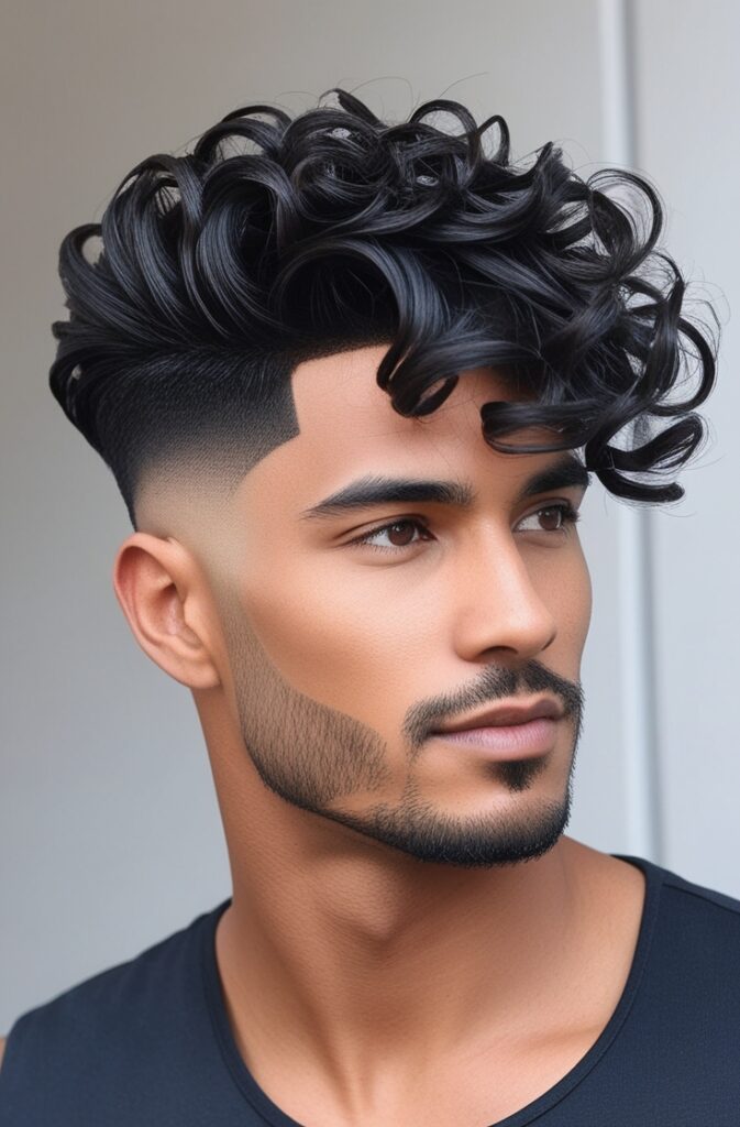 29 Curly Fade Hairstyles for Men in 2025 7 Mid Fade with Curly Fringe