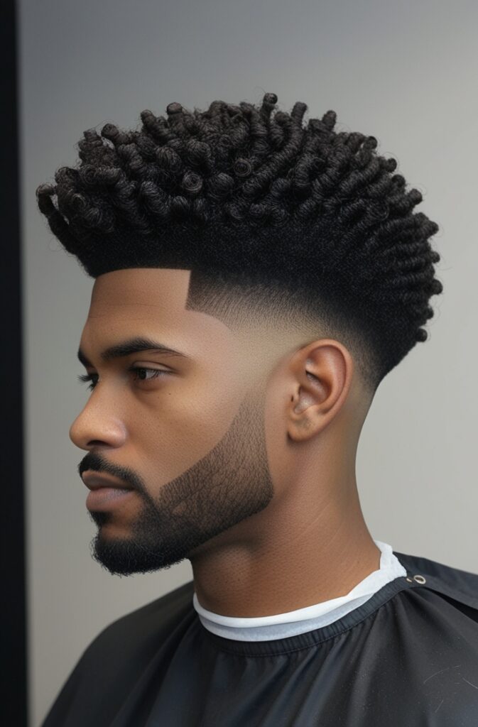 29 Curly Fade Hairstyles for Men in 2025 13 Shadow Fade with Curly Afro