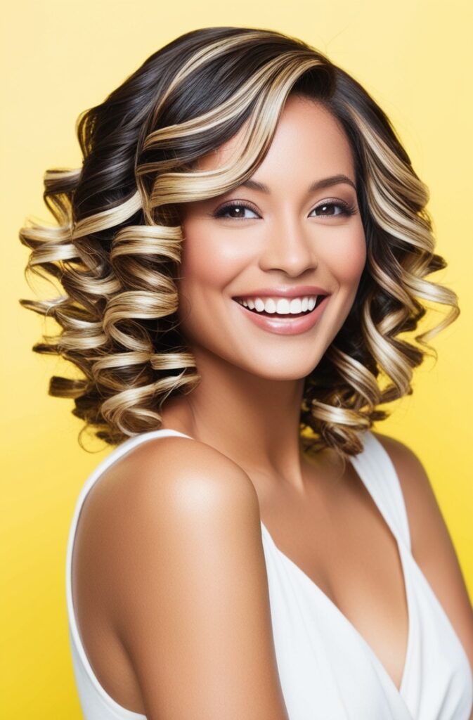 Shoulder-Length Spiral Curls