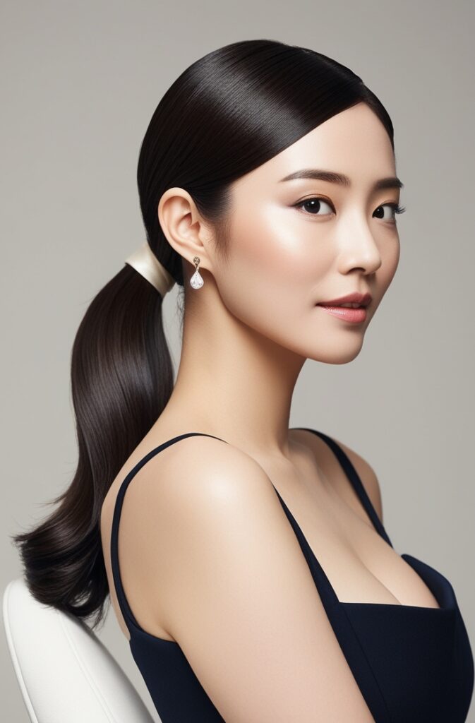 Sleek Low Ponytail