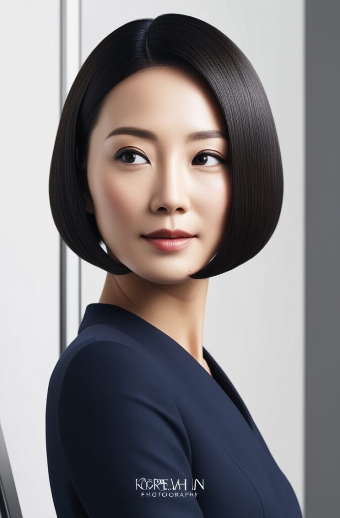 Sleek Rounded Bob