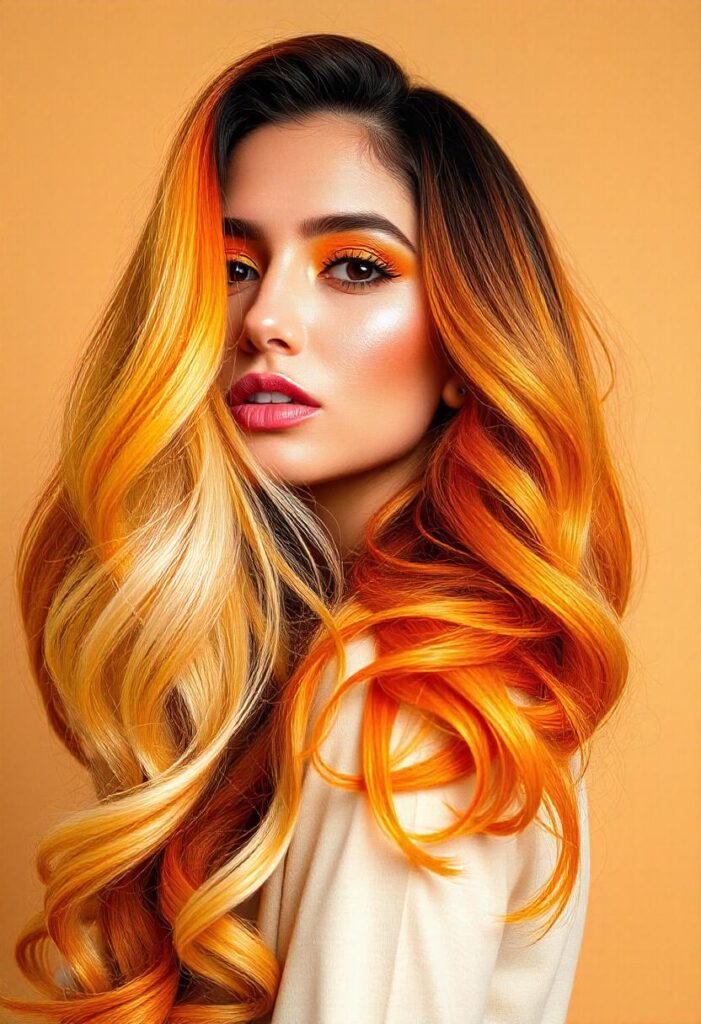 Candy Corn Ombre Hair