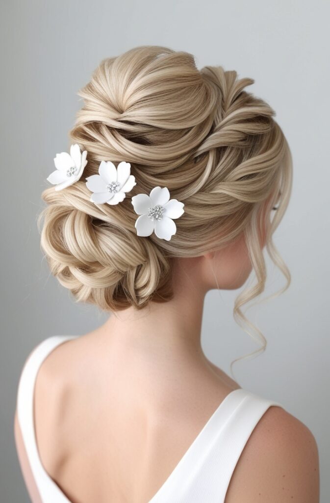 Floral Accent Updo