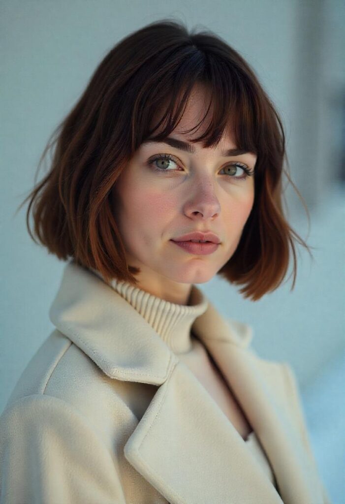 Blunt Bob with Wispy Bangs