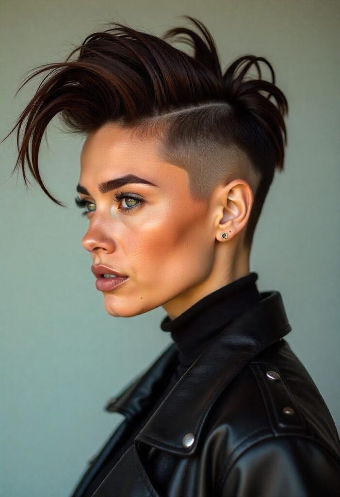 31 Mohawk Hairstyles for Women That Are Trending In 2025 2 Faux Hawk
