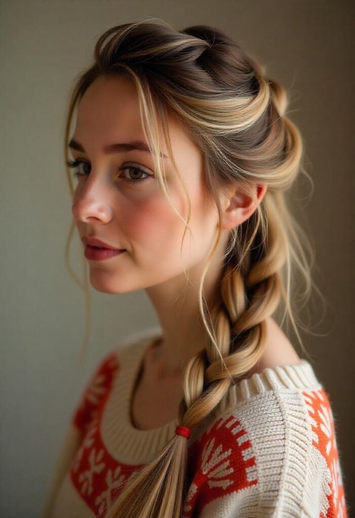 Messy Fishtail Braid