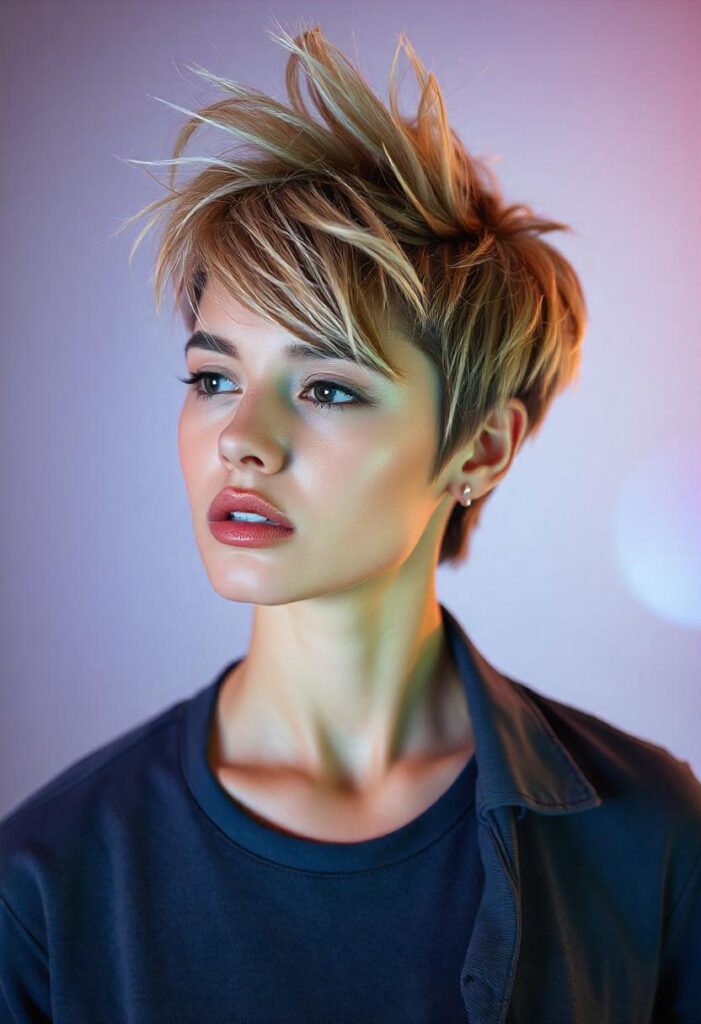 31 Mohawk Hairstyles for Women That Are Trending In 2025 3 Messy Hawk for Women