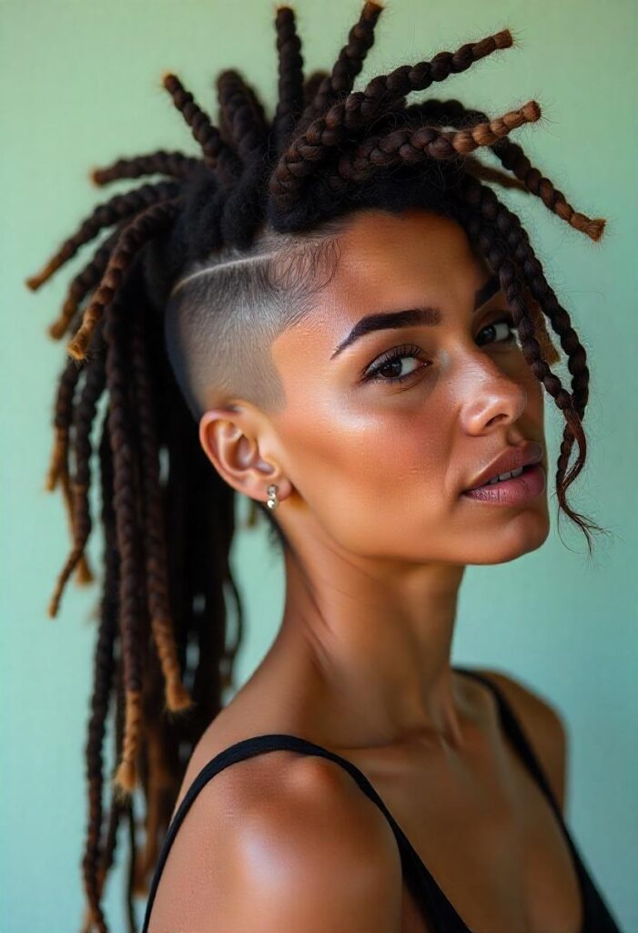 31 Mohawk Hairstyles for Women That Are Trending In 2025 9 Mohawk with Dreadlocks