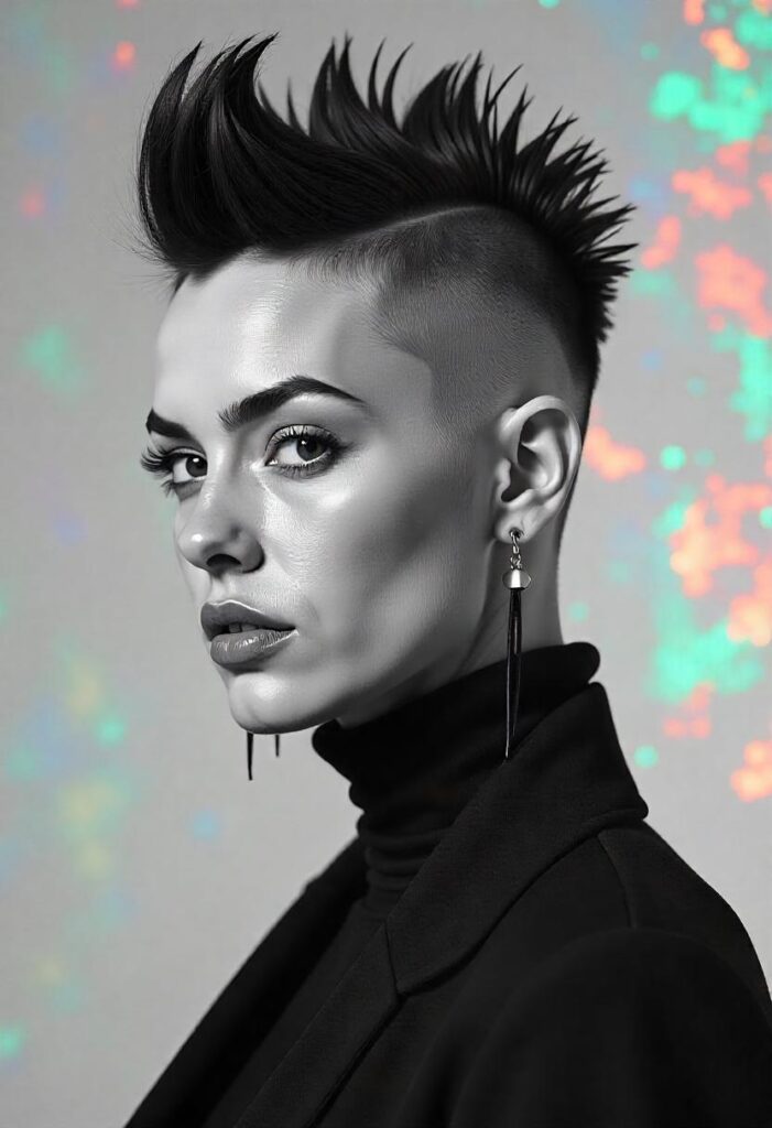 31 Mohawk Hairstyles for Women That Are Trending In 2025 27 Mohawk with Fade