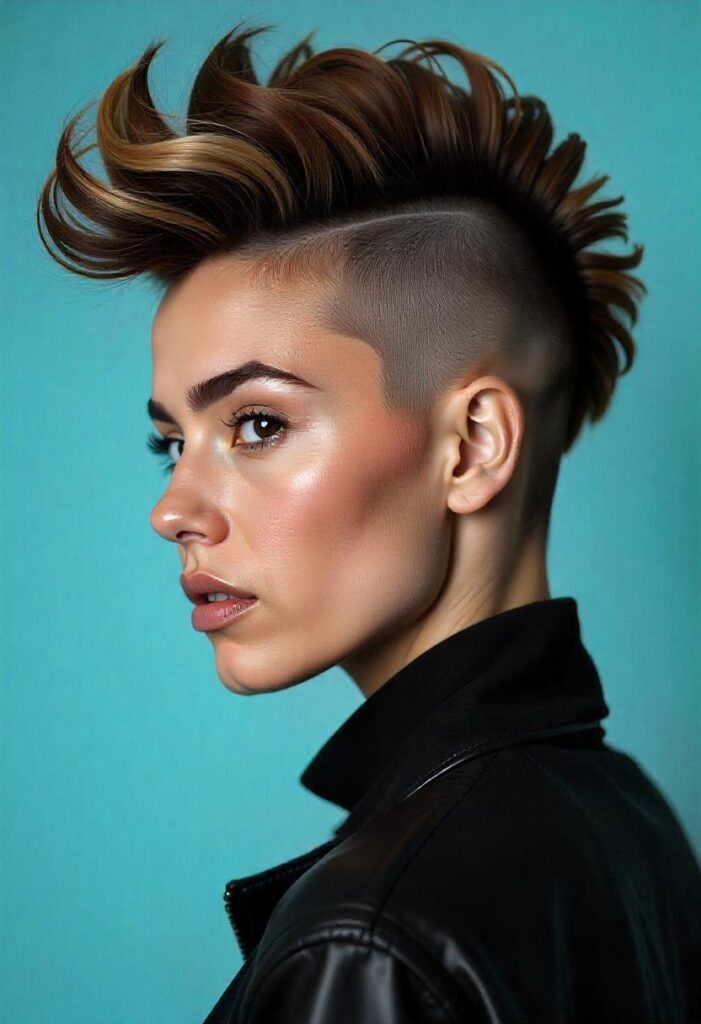31 Mohawk Hairstyles for Women That Are Trending In 2025 24 Mohawk with Highlights