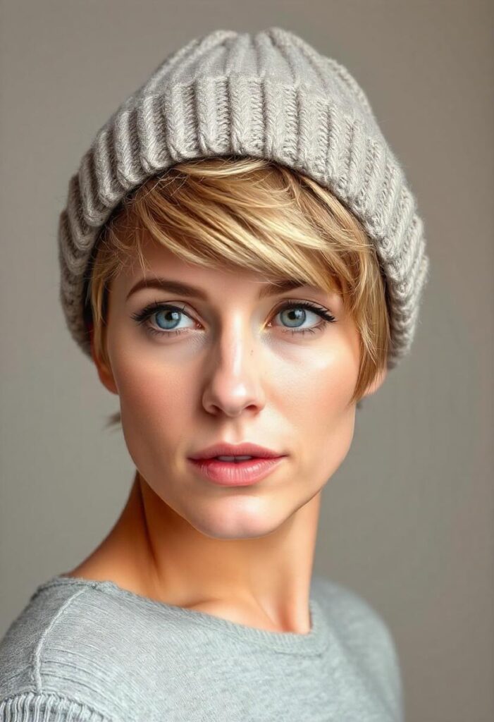 Pixie Beanie Hairstyle