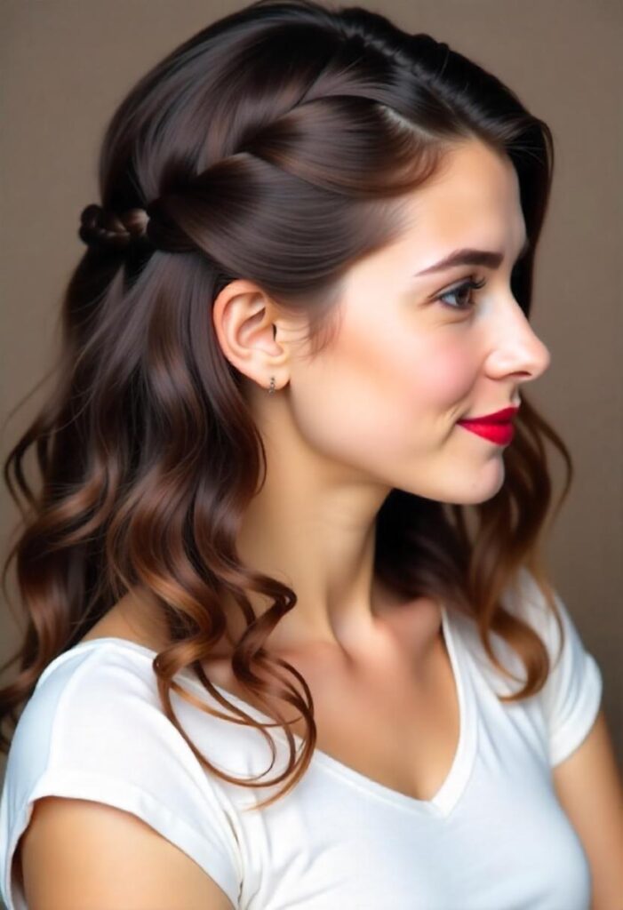 Side Twisted Hairstyle