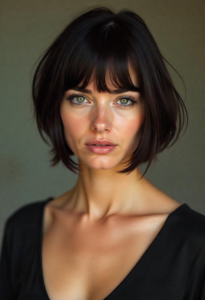 Pirate-Inspired Bob with Wispy Bangs