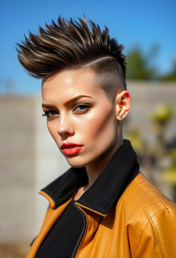 31 Mohawk Hairstyles for Women That Are Trending In 2025 1 Tapered Mohawk
