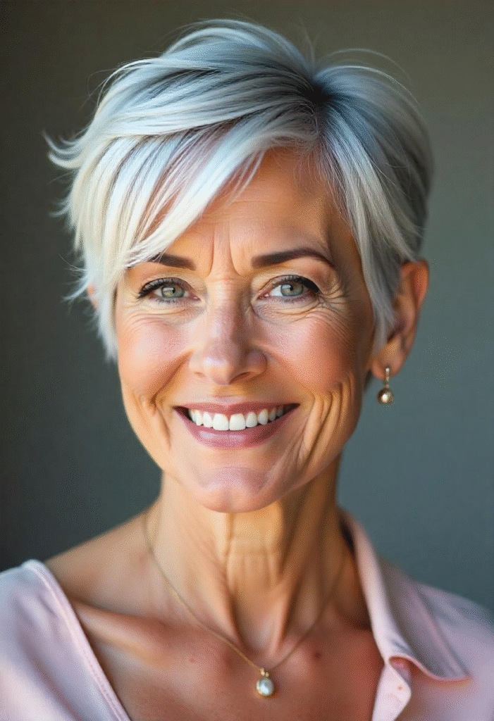 20 Pixie Hairstyles for Women Over 50: Trendy Cuts to Refresh Your Look 1 Choppy Pixie