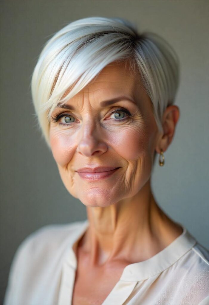 20 Pixie Hairstyles for Women Over 50: Trendy Cuts to Refresh Your Look 13 Face-Framing Straight Pixie