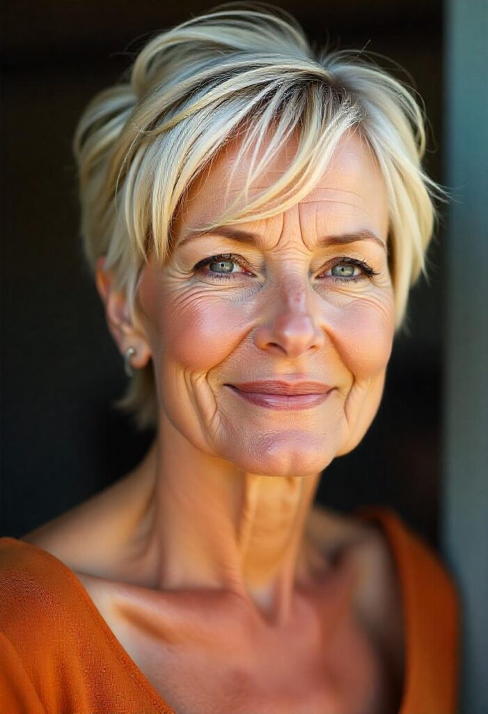 20 Pixie Hairstyles for Women Over 50: Trendy Cuts to Refresh Your Look 9 Wavy Textured Pixie