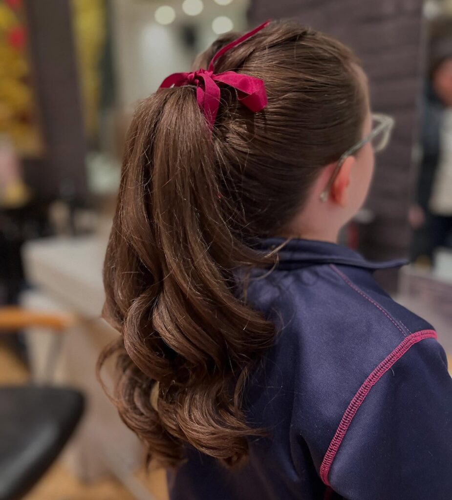 17 Easy Back to School Hairstyles for Girls of All Ages 1 High Ponytail
