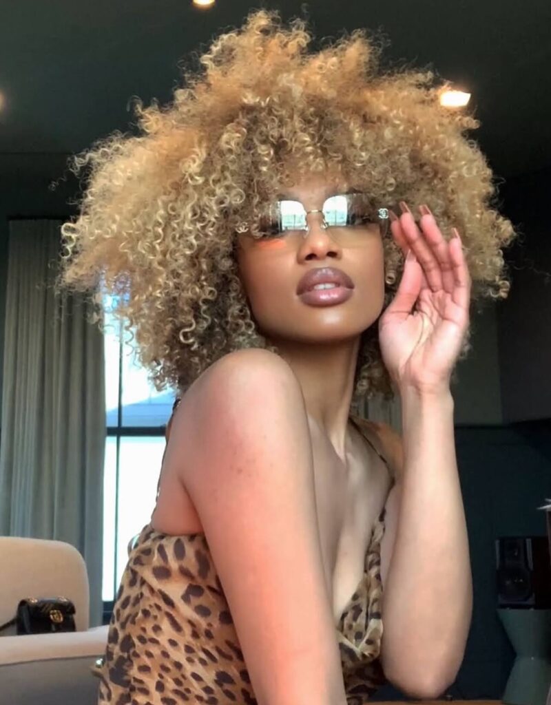 curly afro