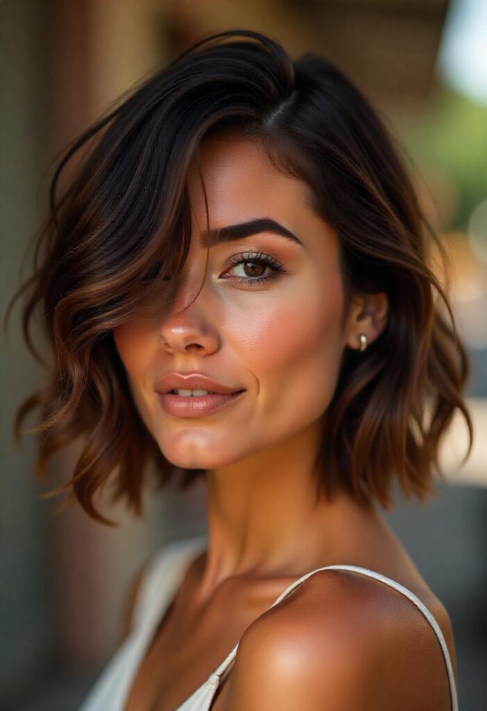 Chocolate Asymmetric Lob with Highlights