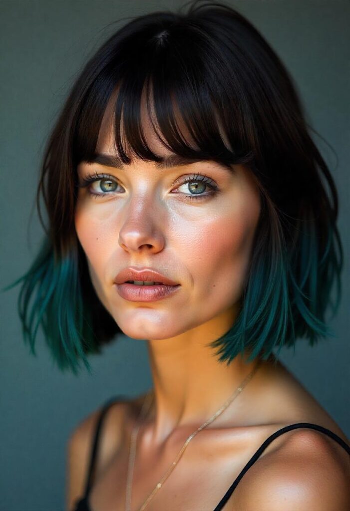 Sleek Lob with Underlights