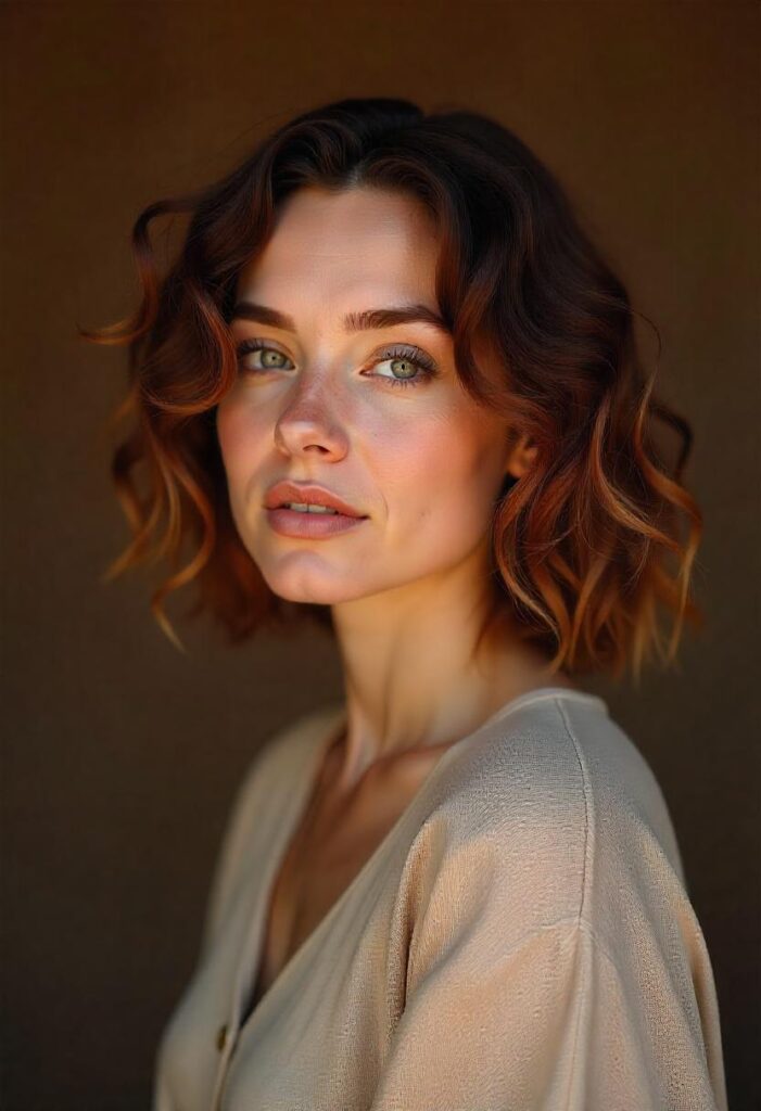 Curly Textured Lob
