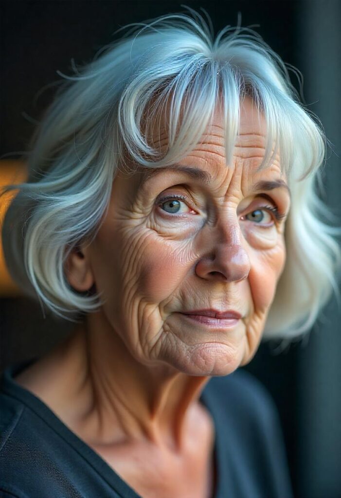 Wavy Bob With Bangs