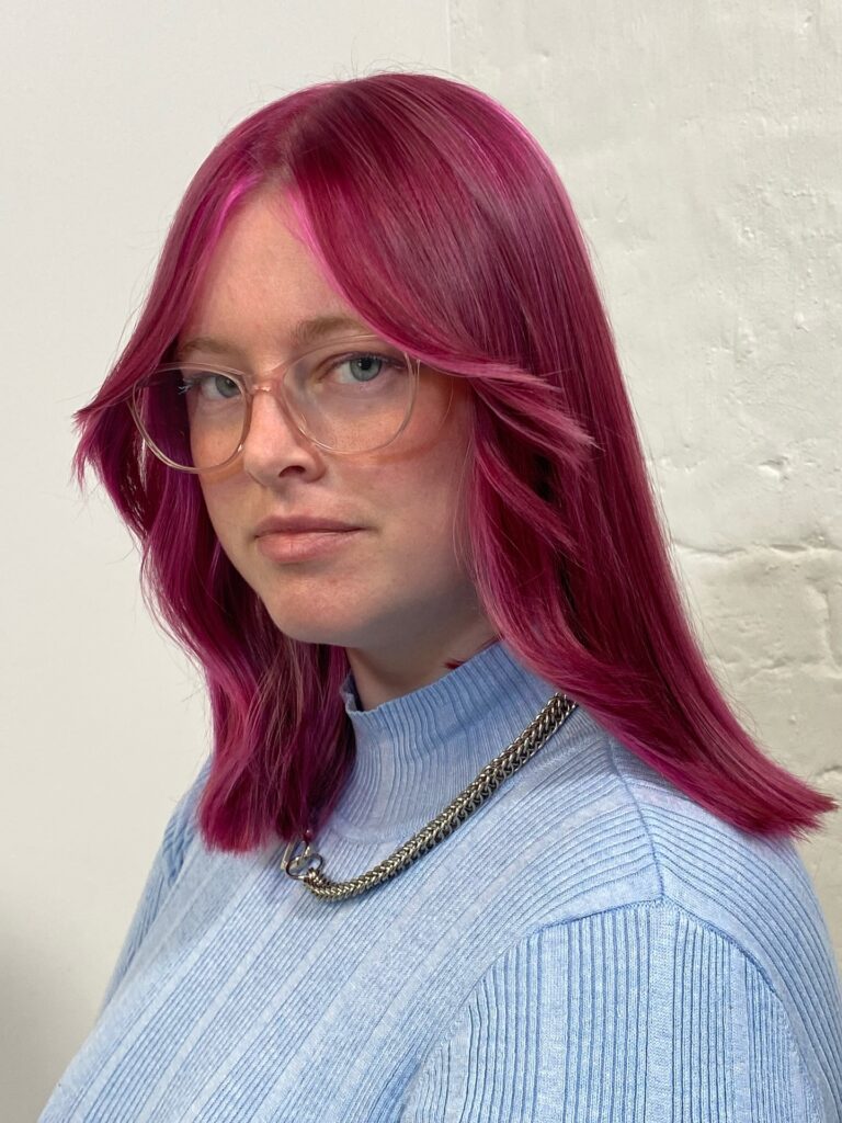 15 Best Pink Hair Color Ideas to Try This Halloween 12 Raspberry Ripple with a Strawberry Swirl Surprise